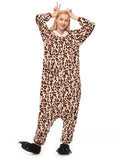 WOMEN LEOPARD KITTY CAT PAJAMA ADULT SLEEP