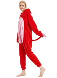 WOMEN CARTOON SIAMESE PAJAMAS RED ELEPHANT