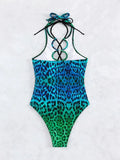 HOLLOW STRAP SEXY ONE-PIECE SWIMSUIT