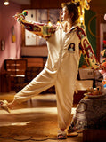 PADDED CORAL VELVET WARM SUIT HOODED STUDENT CARTOON CUTE