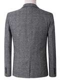 Formal Men's Work Suit with Cotton Blends Fabric