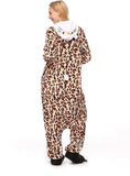 WOMEN LEOPARD KITTY CAT PAJAMA ADULT SLEEP