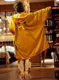 CORAL VELVET PAJAMAS BATHROBE FLANNEL LITTLE YELLOW DUCK