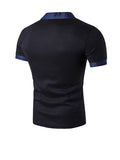 Cheap Contrast Trim Patch Pocket Polo Collar
