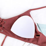 Criss Cross Underwire Cami Bikini Set