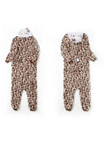 WOMEN LEOPARD KITTY CAT PAJAMA ADULT SLEEP