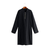 Mens Pathani Kurta Pajama Indian Long T-shirts Cotton Ethnic Suit