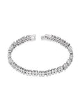 Cheap Platinum Plated Double Layered Tennis Bracelet