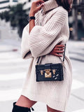 Neck Loose Knitting Sweater