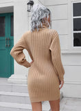 WOMEN PIT HIGH NECKED SHORT DRESS