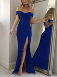 Maxi Formal Party Dresses Strapless Solid Spring Girl Dresses