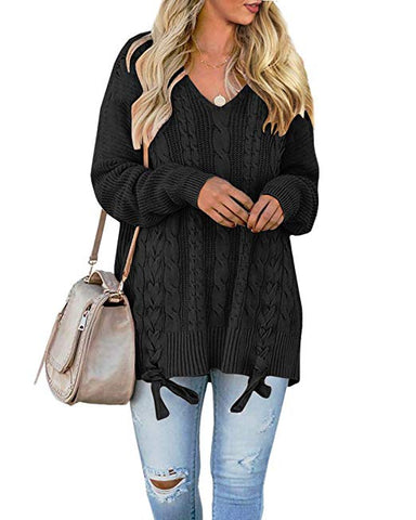 Womens Pullover Sweaters Plus Size Cable Knit