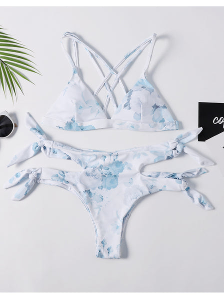 Sexy Print Wrap String Bikini