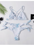 Sexy Print Wrap String Bikini