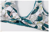 Floral Knotted Cheeky Bikini Set