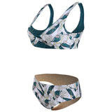 Floral Knotted Cheeky Bikini Set