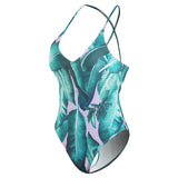 Palm Leaf Print Underwire Swimsuit
