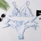 Sexy Print Wrap String Bikini