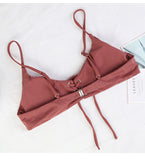 Criss Cross Underwire Cami Bikini Set