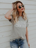 Gorgeous Round-neck Short Sleeves T-shirts Tops
