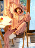 PINK RABBIT SWEET AND LOVELY CARTOON CORAL FLEECE