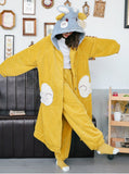 GREEN ANGEL RABBIT CORAL VELVET PAJAMAS THICKENING VELVET LONG