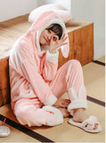 PINK PAJAMAS HOODED CAT LONG SLEEVE SLEEPWEAR