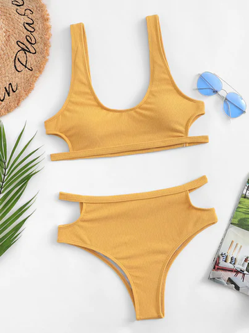 Yellow Padding Bikini Set