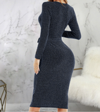 Solid Ribbed Glitter Sashes OL Elegant Dresses