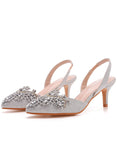 SHALLOW-MOUTHED POINTED STILETTO HEELS SANDALS