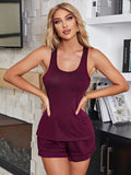 CLASSY SUMMER CAMISOLE SHORTS PAJAMAS SUIT