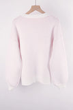 Long Sleeve Bow Knit Sweater