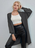 FASHION SOLID COLOR MEDIUM AND LARGE CARDIGAN SWEATER