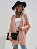 FASHION ROUND NECK KNIT CARDIGAN LOOSE SWEATER