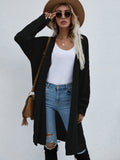 FASHION LONG CARDIGAN SOLID COLOR FASHION SWEATER