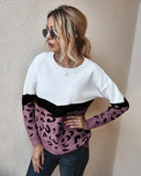 CLASSY AUTUMN AND WINTER LEOPARD SWEATER