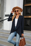 LONG SLEEVE SOLID COLOR LOOSE COAT