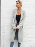Large Size Pocket Tassel Coat Sweater