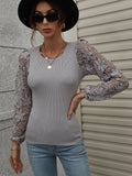 CLASSY CROCHETED HOLLOW PULLOVER ROUND NECK KNITTED SWEATER