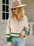 Long Sleeve Zipper Up Sweater