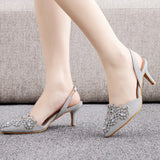 SHALLOW-MOUTHED POINTED STILETTO HEELS SANDALS