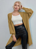 FASHION SOLID COLOR MEDIUM AND LARGE CARDIGAN SWEATER