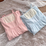 Tencel Pink Layer Sweet Maxi Beach Dress