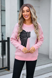 Pullover Sow Color Matching Sweater