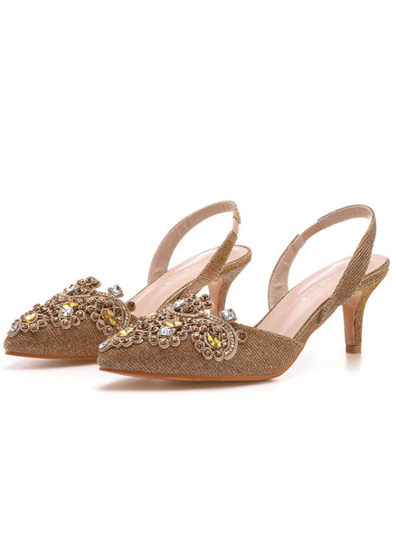SHALLOW-MOUTHED POINTED STILETTO HEELS SANDALS