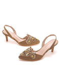 SHALLOW-MOUTHED POINTED STILETTO HEELS SANDALS