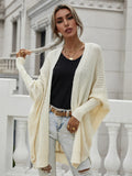 FASHION ROUND NECK KNIT CARDIGAN LOOSE SWEATER