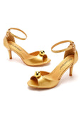 7 CM ROUND TOE HIGH HEELS SANDALS