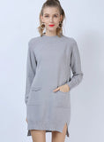 FASHION LONG-SLEEVED SOLID COLOR HIGH NECK SWEATER