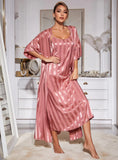 FASHION SLING LONG-SLEEVED NIGHTGOWN SUIT